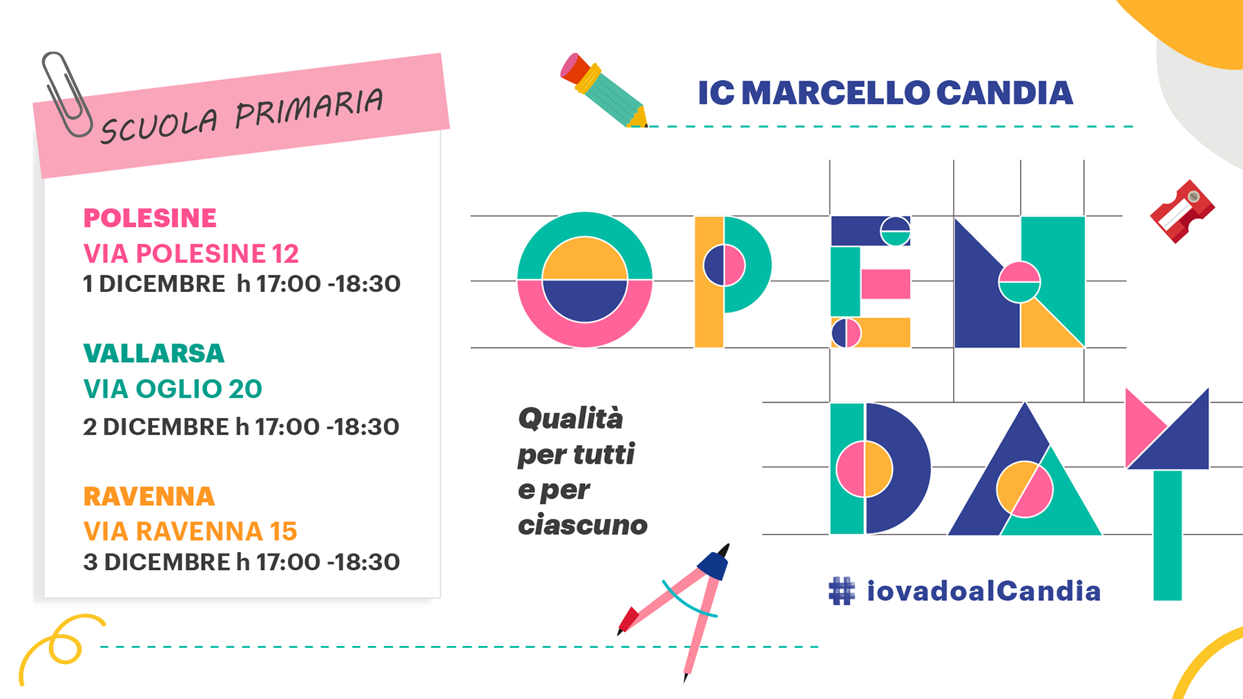 Open Day Scuola primaria – IC Marcello Candia
